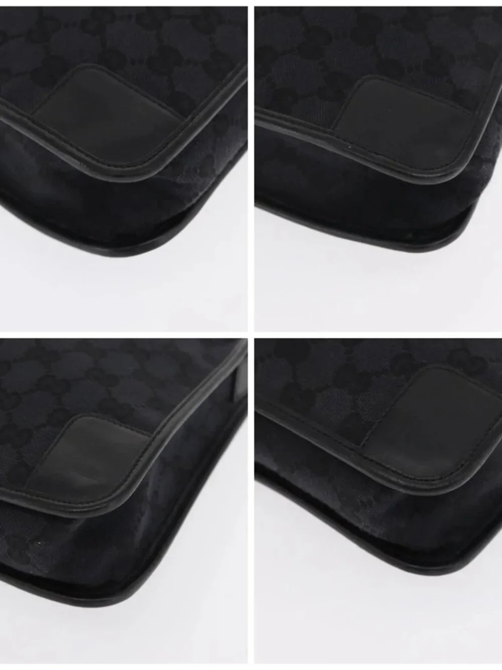 GUCCI GG Canvas Shoulder Bag Black Silver 001 - Picture 16 of 16